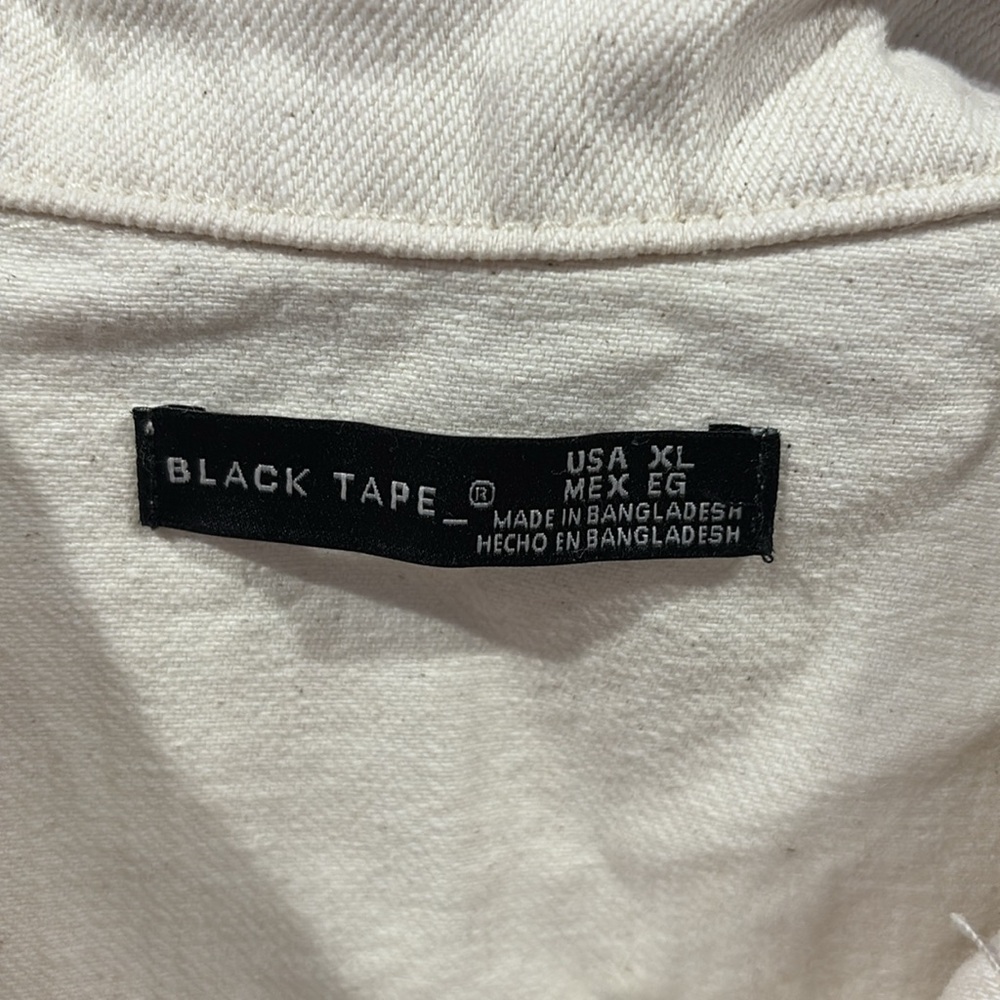 Black Tape Cream Jean Jacket - Picture 3 of 7
